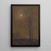 Landschap van de avond - Ladislav Mednyánszky — ingelijst kunstwerk aan de muur