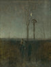 Landschapschilderij met ruiter - Ladislav Mednyánszky — weergave van het kunstwerk