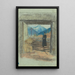 Exit from the cemetery - Ladislav Mednyánszky — framed artwork on a wall