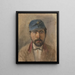 Portret van een soldaat met een blauwe pet - Ladislav Mednyánszky — ingelijst kunstwerk aan de muur