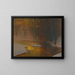 Rivière enneigée au coucher du soleil - Ladislav Mednyánszky — ingelijst kunstwerk aan de muur