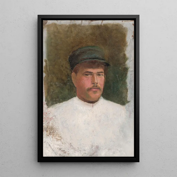 Ladislav Mednynszky - Study of a Man in a Fur Hat.webp