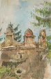 La tour du manoir à Strky - Ladislav Mednyánszky — weergave van het kunstwerk