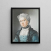 portret van Élisabeth, gravin van Waldegrave - Lady Diana Beauclerk — ingelijst kunstwerk aan de muur