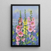 Rose trémière Painting - Lafayette F. Cargill — framed artwork on a wall