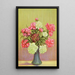 Peony Painting - Lafayette F. Cargill — framed artwork on a wall