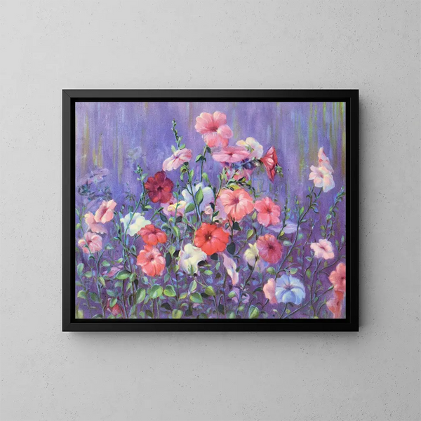 Pétunia - Lafayette F. Cargill — ingelijst kunstwerk aan de muur