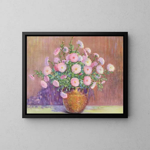 Chrysanthème Pompon - Lafayette F. Cargill — ingelijst kunstwerk aan de muur