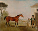 Sultan bij de paardenrenbaan van de markies d'Exeter, Burghley House - Lambert Marshall — weergave van het kunstwerk