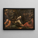 Christ at the Garden of Gethsemane - Lambert van Noort — framed artwork on a wall