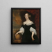 Margaretha Munter 1639-1711, second wife of Jacobus Trip - Lambertus Jansz de Haan — framed artwork on a wall