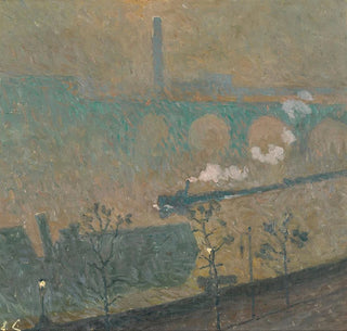 Lanternes de brouillard allumées - Emile Claus