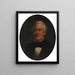 Portret van Millard Fillmore - Lars Gustaf Sellstedt — ingelijst kunstwerk aan de muur