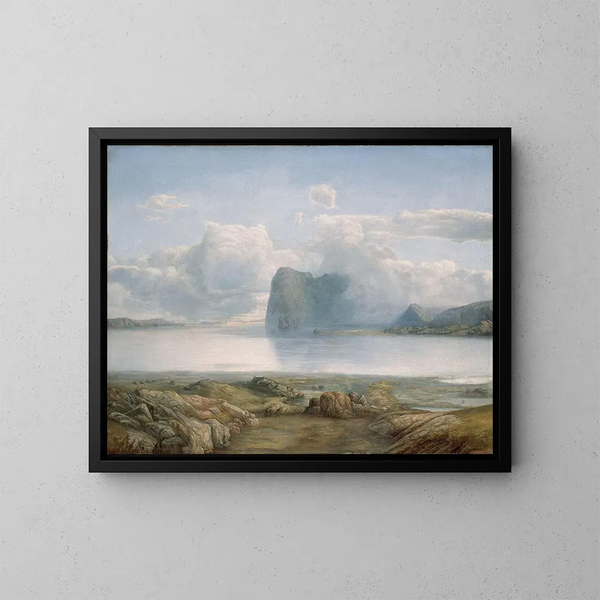 Île Borgya - Lars Hertervig — ingelijst kunstwerk aan de muur