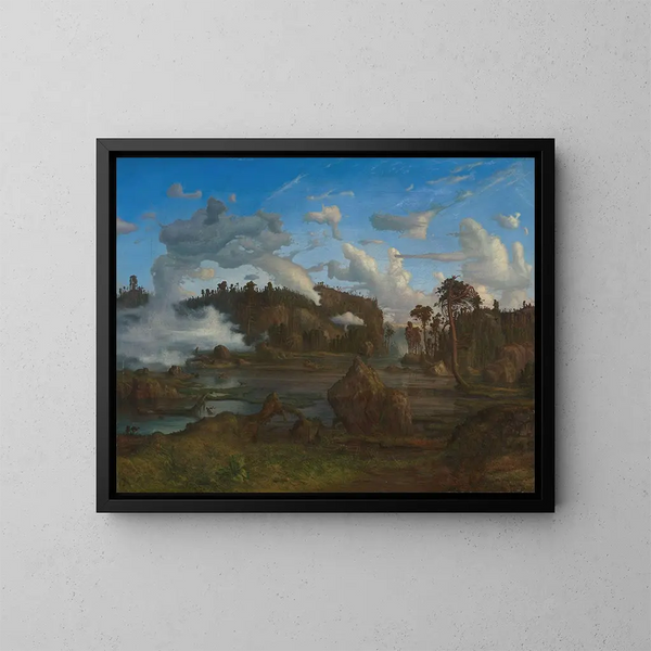 Le Tarn - Lars Hertervig — ingelijst kunstwerk aan de muur
