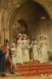 Une cérémonie de mariage - Laslett John Pott — weergave van het kunstwerk