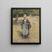 Een kind uit Bretagne - Laura Barbara Sutherland Clunas — ingelijst kunstwerk aan de muur