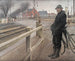 Wacht bij de spoorwegovergang van de Roskilde-weg - Laurits Andersen Ring — weergave van het kunstwerk