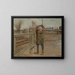 Wachten op de trein - Laurits Andersen Ring — ingelijst kunstwerk aan de muur