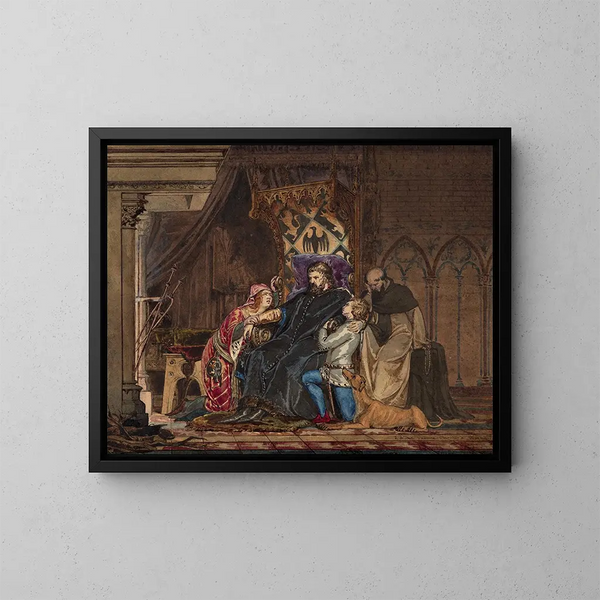 Frédéric Barberousse apprenant son excommunication - Lawrence Alma-Tadema — ingelijst kunstwerk aan de muur