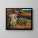 in een rozen tuin - Lawrence Alma-Tadema — ingelijst kunstwerk aan de muur