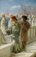 Generaties uit het verleden en het heden - Lawrence Alma-Tadema — weergave van het kunstwerk