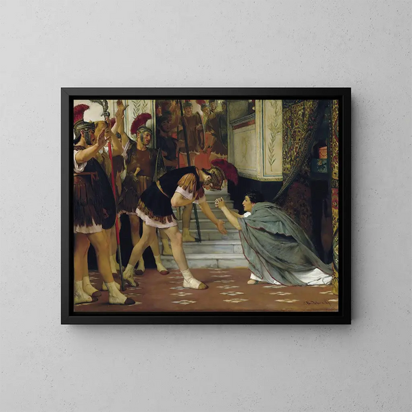 Proclamatie van keizer Karel - Lawrence Alma-Tadema — ingelijst kunstwerk aan de muur