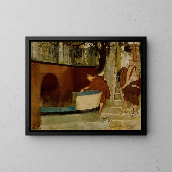 L'Embarquement sur la barge - Lawrence Alma-Tadema — ingelijst kunstwerk aan de muur
