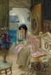 Reproductie van het schilderij Regarder et attendre - Lawrence Alma-Tadema