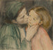 Het Kusje - Elizabeth Nourse — weergave van het kunstwerk