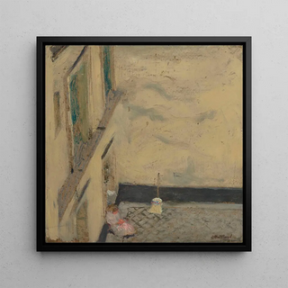 De bezem in de binnenplaats 346 rue Saint-Honoré - Édouard Vuillard