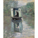 Reproductie van het schilderij Le Bateau-Atelier - Claude Monet
