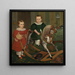 Het houten paard - Robert Peckham — ingelijst kunstwerk aan de muur