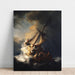 Reproductie van het schilderij De Christus in de storm op het meer van Galilea - Rembrandt