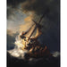 Reproductie van het schilderij De Christus in de storm op het meer van Galilea - Rembrandt