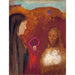Reproductie van het schilderij De Christus en de Samaritaanse (Het boeket witte bloemen) - Odilon Redon