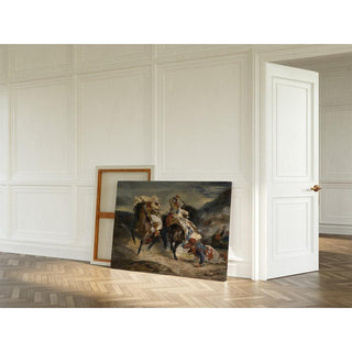 Le Combat du Giaour et de Hassan - Eugène Delacroix | Reproduction Tableau Décoration murale affiche copie
