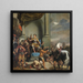 De consul Titus Manlius Torquatus beveelt de onthoofding van zijn zoon - Ferdinand Bol — ingelijst kunstwerk aan de muur