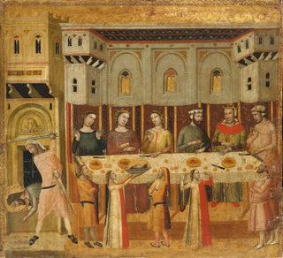 Le Festin d'Hérode et la Décapitation du Baptiste - Giovanni Baronzio