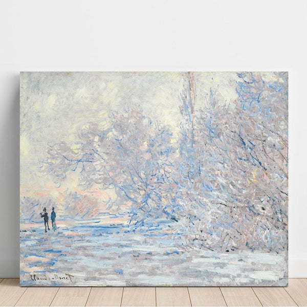 Reproductie van het schilderij Het ijs op Giverny - Claude Monet