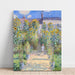 Reproductie van het schilderij Het Tuin van Monet in Vétheuil - Claude Monet