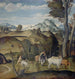 De jonge Mercuur die het vee van de kudde van Apollo wegvoert - Girolamo da Santacroce — weergave van het kunstwerk