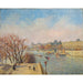 Reproductie van het schilderij Le Louvre, winterzon - Camille Pissarro