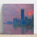 Reproductie van het schilderij Het Parlement, zonsondergang - Claude Monet