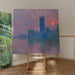 Reproductie van het schilderij Het Parlement, zonsondergang - Claude Monet