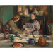 Reproductie van het schilderij De schilder Sickert en zijn moeder, Ontbijt in Neuville - Jacques-Émile Blanche