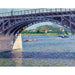 Reproduction of the painting of The Pont d'Argenteuil and the Seine - Gustave Caillebotte