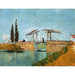 Reproductie van het schilderij Het bruggetje van Langlois in Arles - Vincent van Gogh