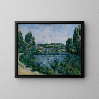 Le Pont et le Barrage à Pontoise de Paul Cézanne | Reproduction Tableau Décoration murale affiche copie