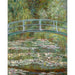 Reproductie van het schilderij Het bruggetje over een waterlelievijver - Claude Monet